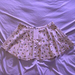 Lemon print mini skirt Zara